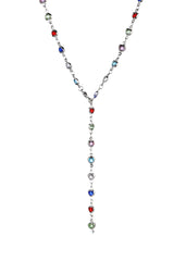 Rainbow Lariat Necklace