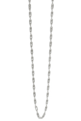 White Baguette Necklace