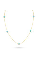 Rainbow Lariat Necklace