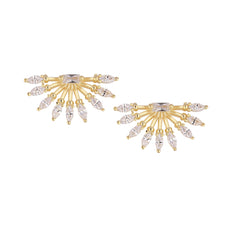 Minimal Fan Earring