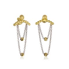 Two Color Chain Earring