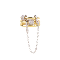 Chain Three Row Ring