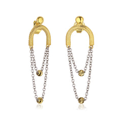 Two Color Chain Earring