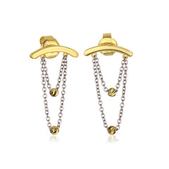 Two Color Chain Earring