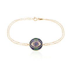 Dark Blue Eye Bracelet