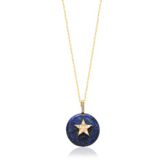 Lapis Stone Star Necklace
