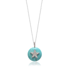 Turquoise Stone Star Necklace