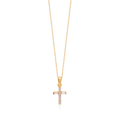 Minimal Cross Necklace