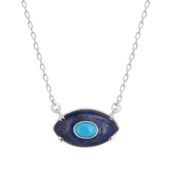 Lapis Stone Eye Necklace