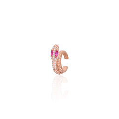 Red Snake Earcuff