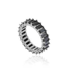 Black Baguette Ring