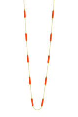 Orange Stone Handmade Necklace