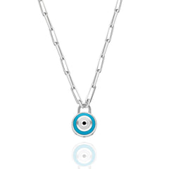 Enamel Eye Necklace