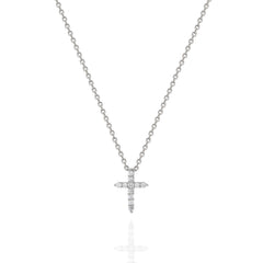 Minimal Cross Necklace