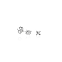 4mm Solitaire Earrings