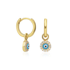 Drop Evil Eye Earring