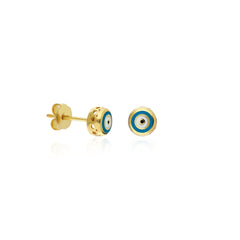 Minimal Evil Eye Earring