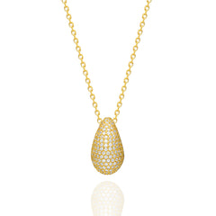 Stone Small Drop Necklace