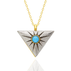 Matte Triangle Necklace