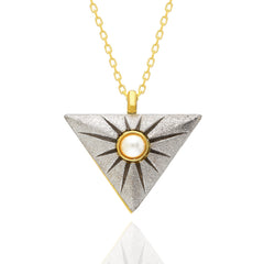 Matte Triangle Necklace