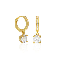 4mm Stone Drop Earring