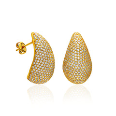 Big Stone Drop Earring