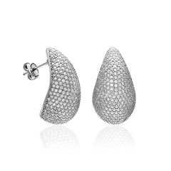 Big Stone Drop Earring