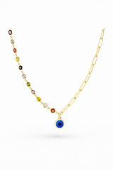 Rainbow Lariat Necklace