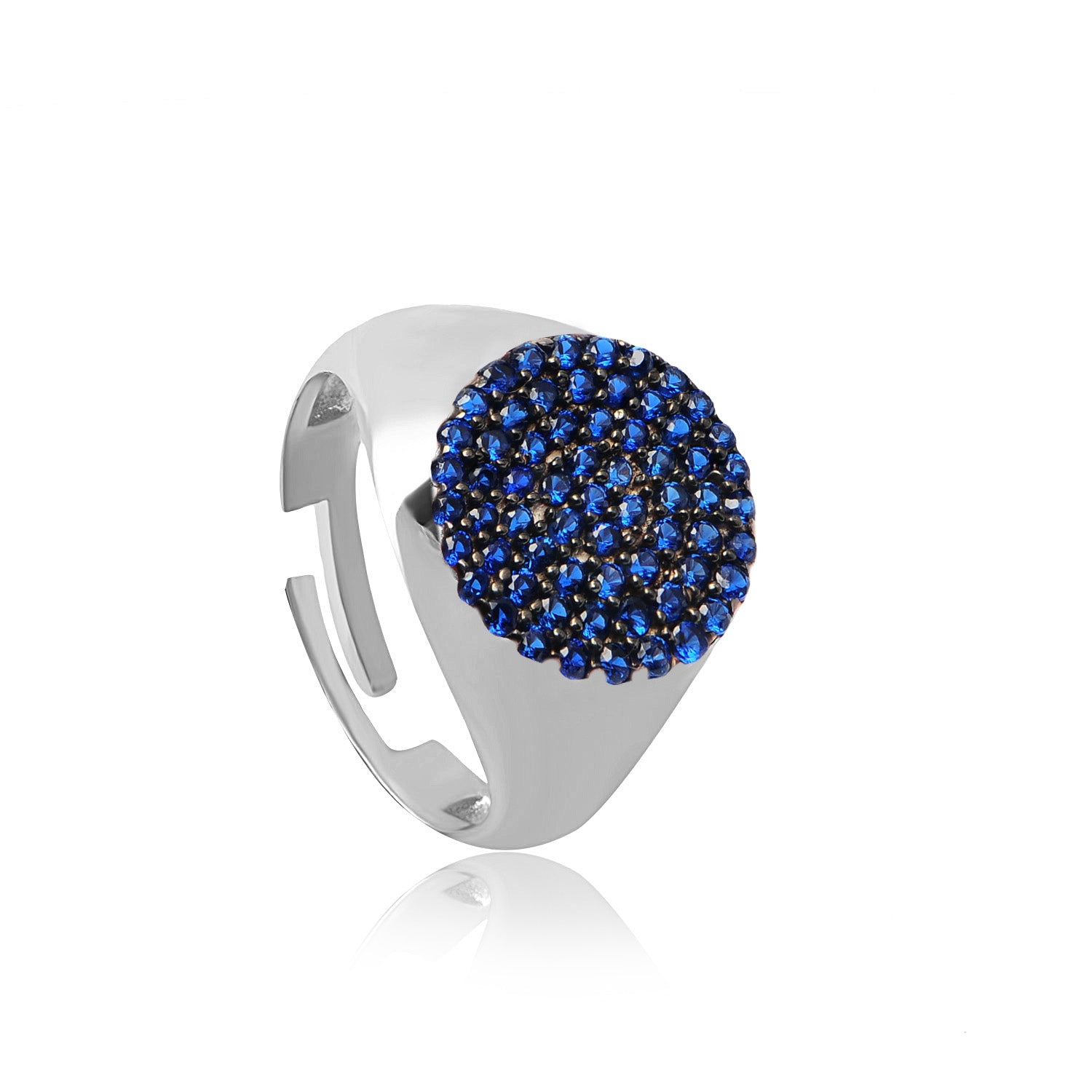 Dark Blue Round Ring