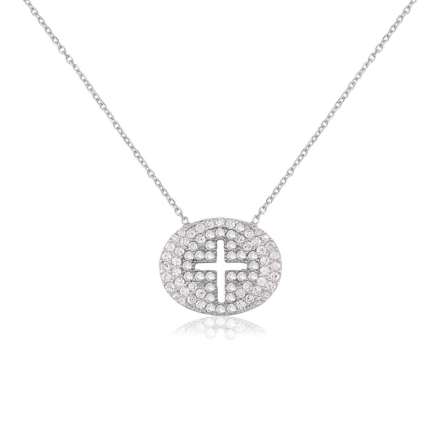 Stone Cross Necklace