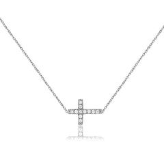 Horizontal Cross Necklace