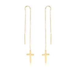 Chain Cross Earring