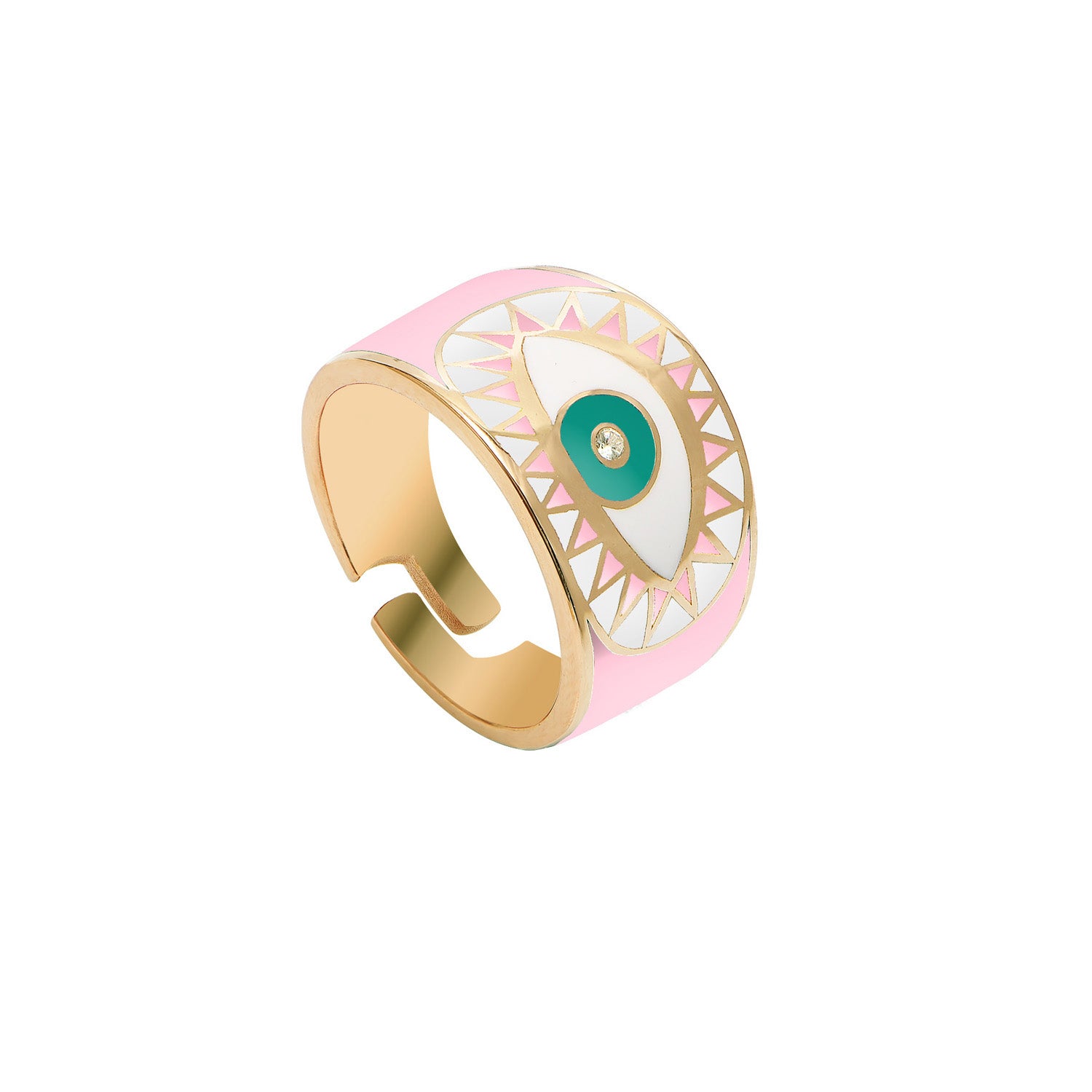 Enamel Eye Ring