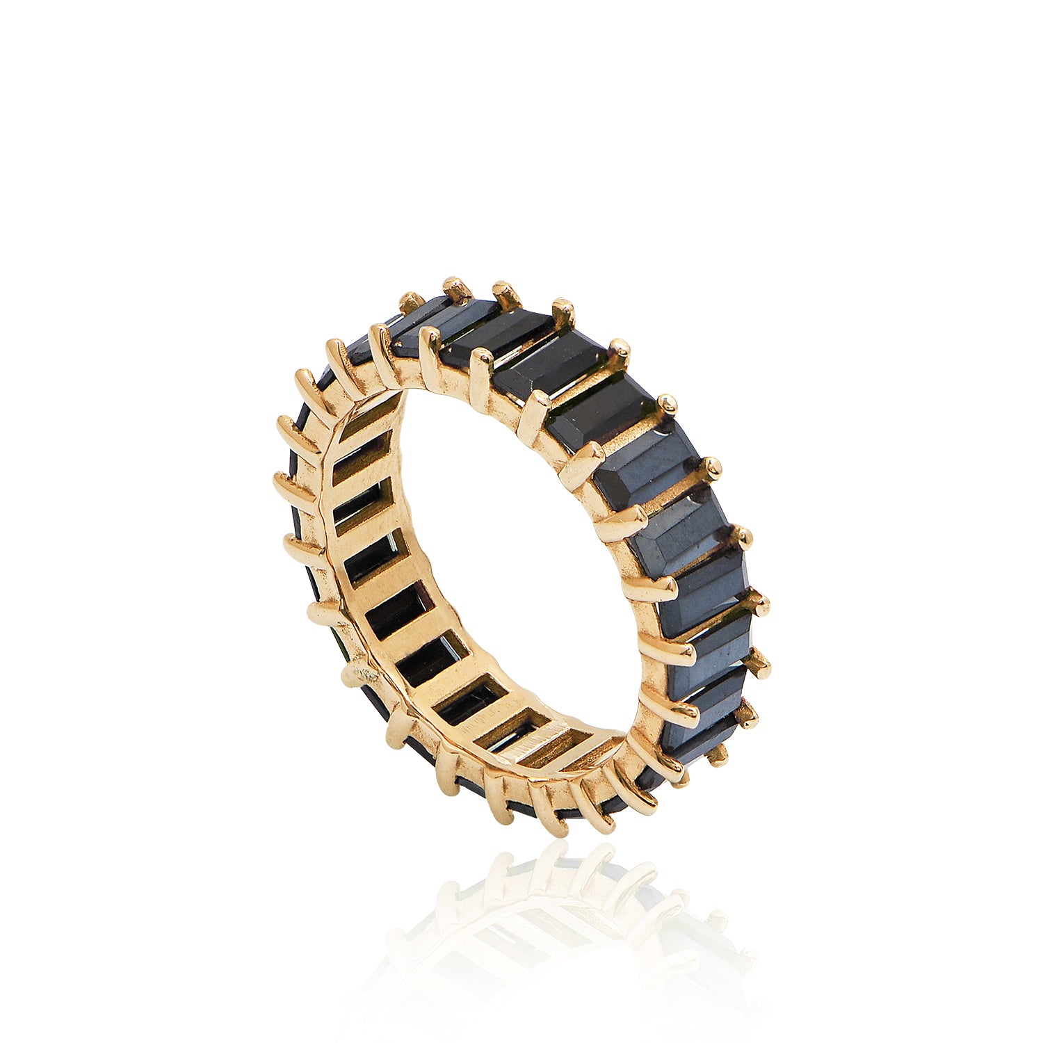 Black Baguette Ring