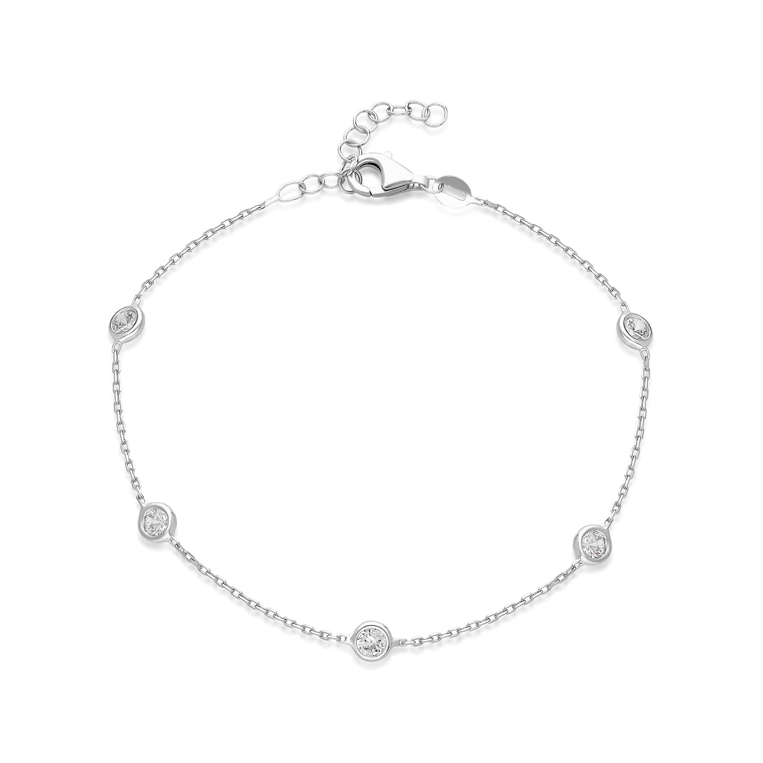 White Stone Bracelet