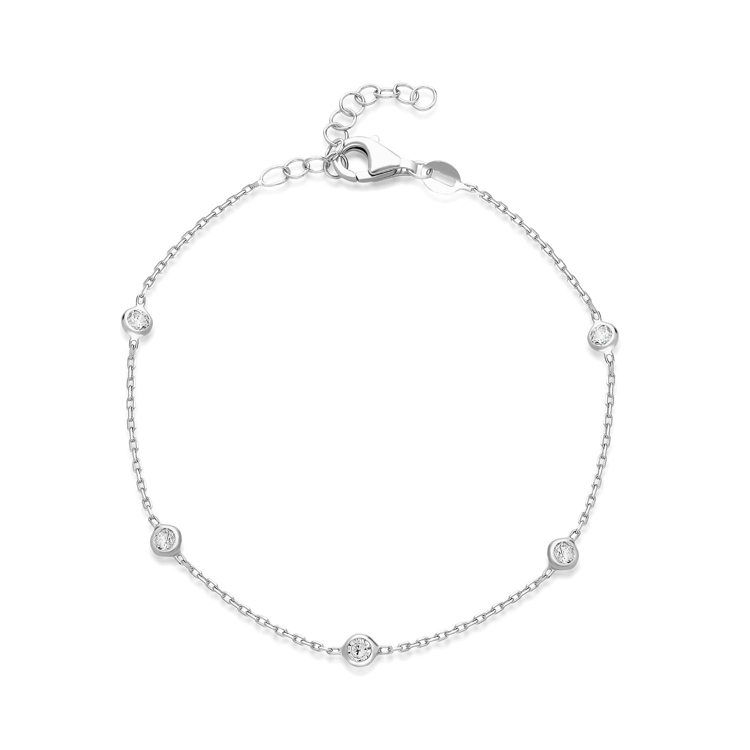 White Stone Bracelet