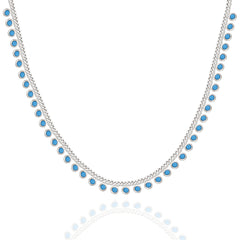 Turquoise Round Stone Necklace