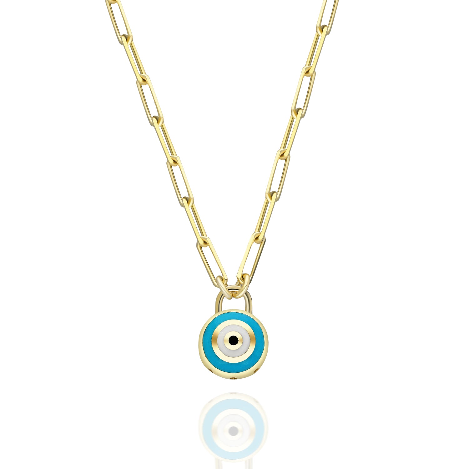 Enamel Eye Necklace