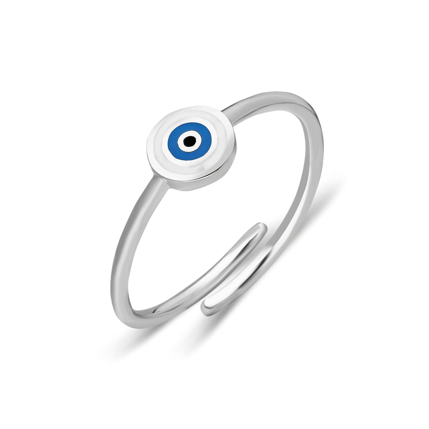 Thin Enamel Eye Ring