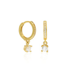 3mm Stone Dangle Earring