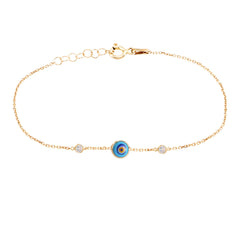 Enamel Eye Anklet - Glamie Jewelry