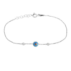 Enamel Eye Anklet - Glamie Jewelry