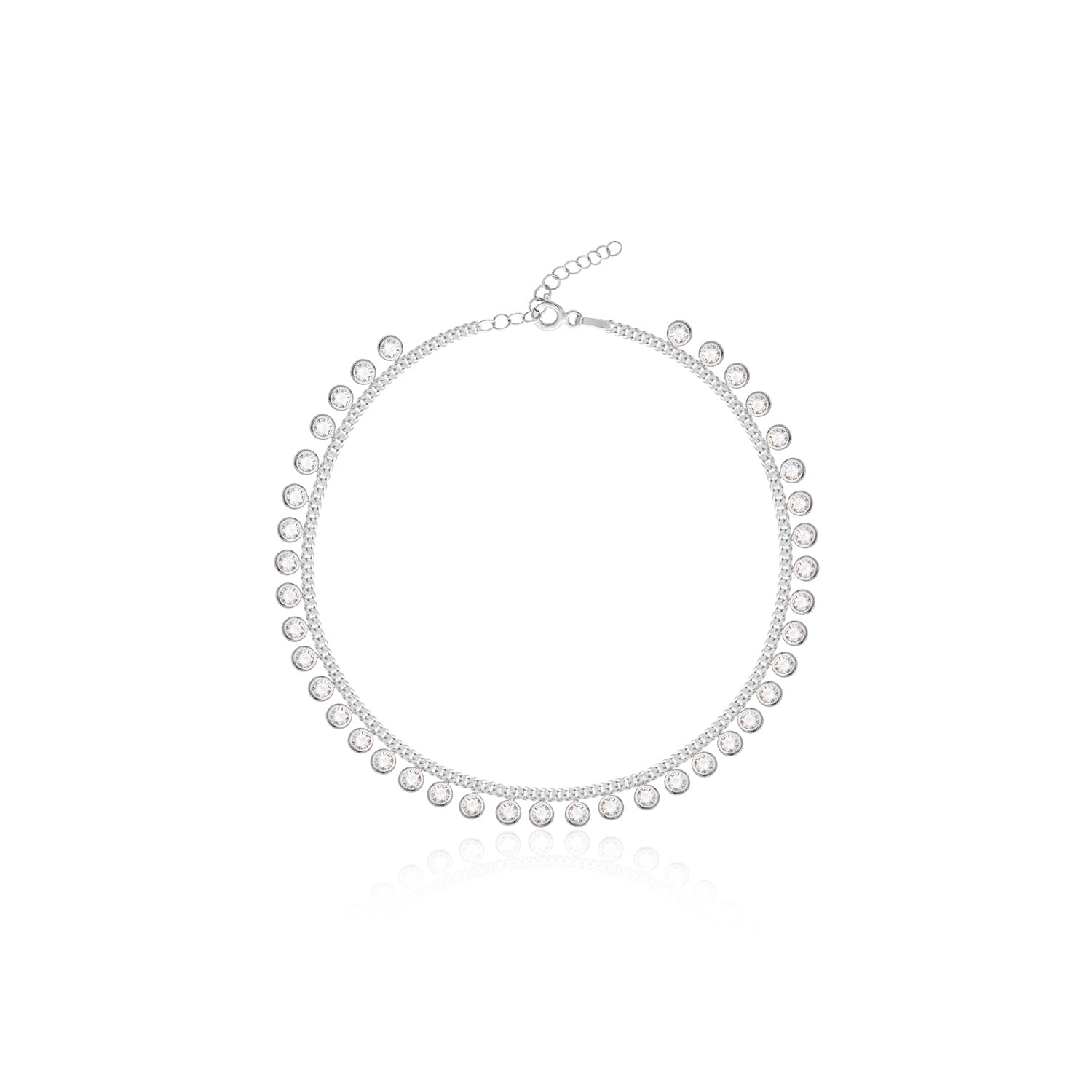 Round Stones Anklet - Glamie Jewelry