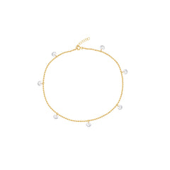 Stone Dangling Anklet - Glamie Jewelry