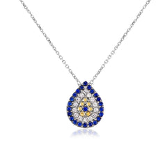 Evil Eye Drop Necklace - Glamie Jewelry