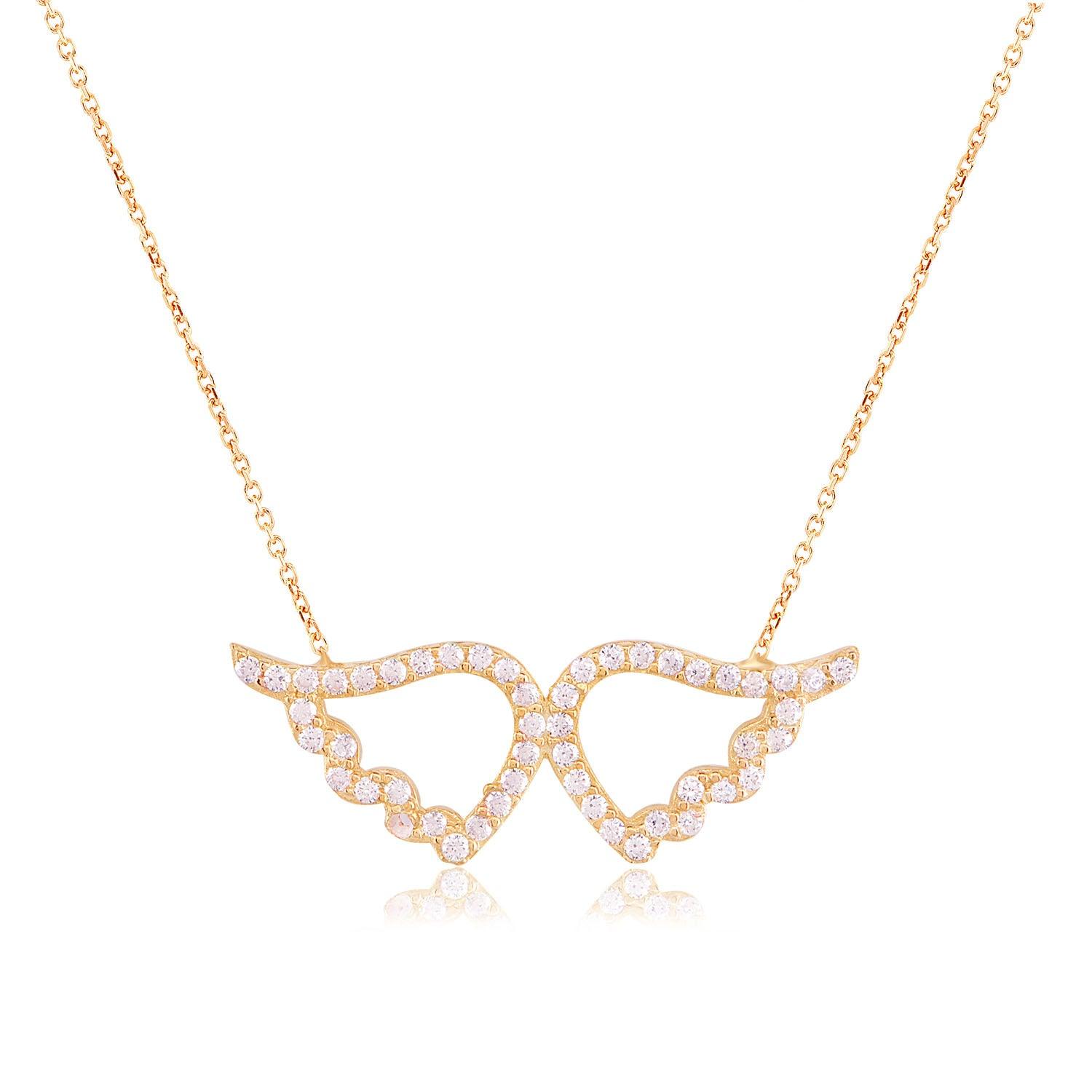 Stone Wings Necklace - Glamie Jewelry