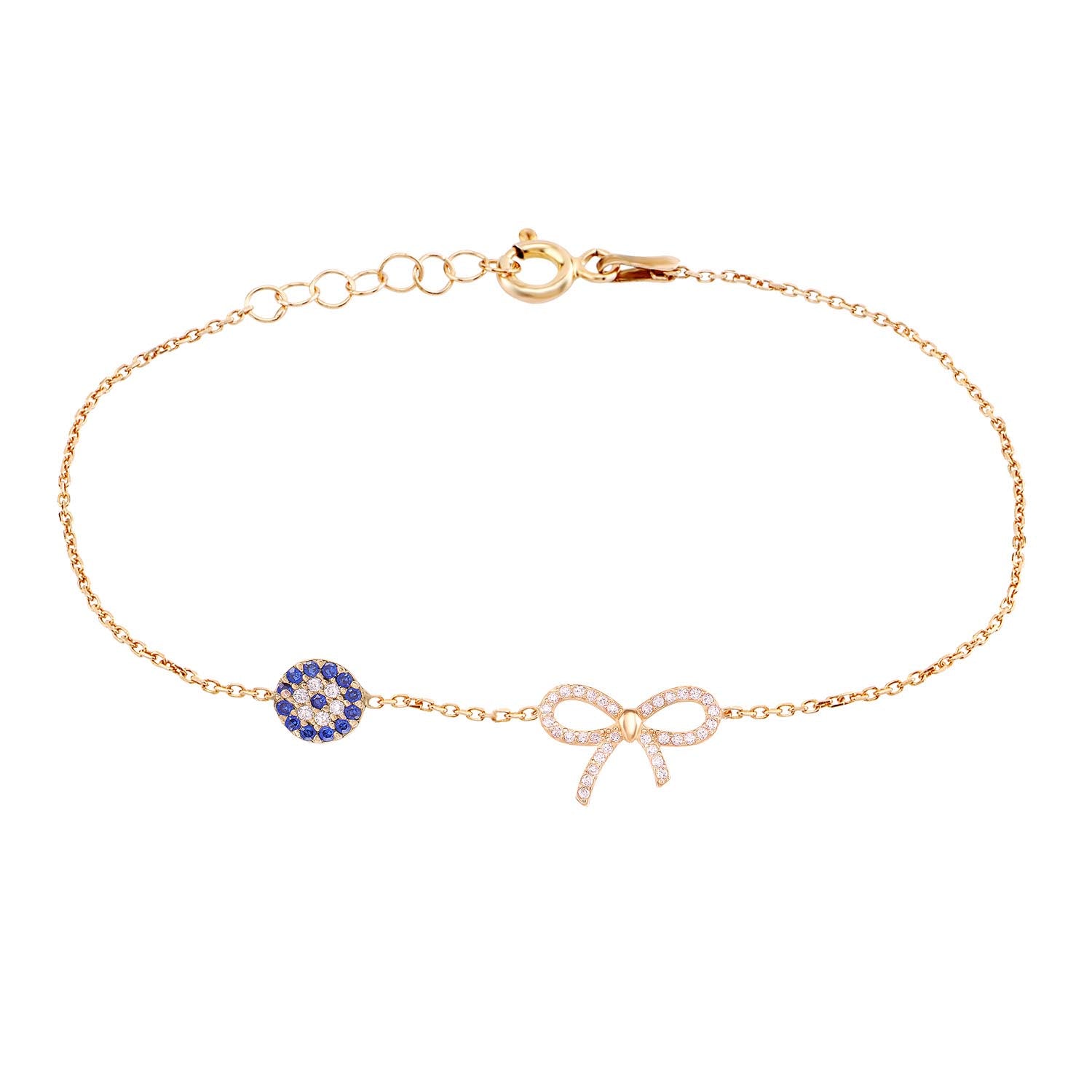 Ribbon Evil Eye Bracelet - Glamie Jewelry