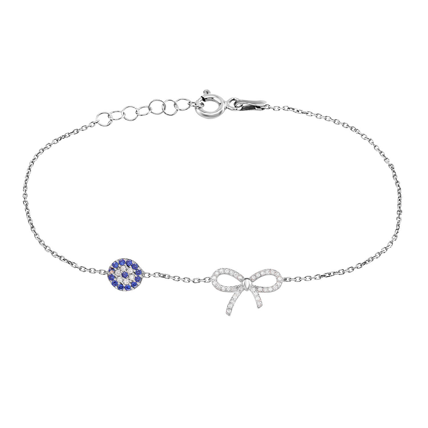 Ribbon Evil Eye Bracelet - Glamie Jewelry