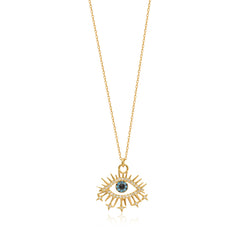 Dangle Stone Eye Necklace - Glamie Jewelry