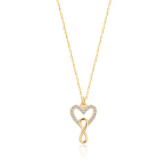 Heart Infinity Necklace - Glamie Jewelry